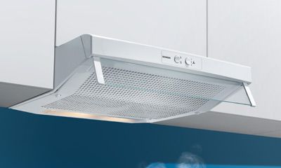 Siemens-Dunstabzugshaube mit Gitterdesign. Siemens-Dunstabzugshaube mit Gitterdesign.